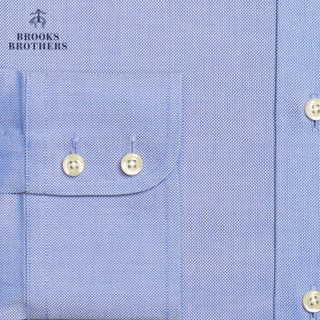 Brooks Brothers/布克兄弟男士19秋冬修身免烫牛津纺长袖衬衫 4003-蓝色 17/34