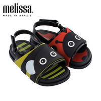 mini Melissa梅丽莎2019春夏Beach SlideSandalZo卡通小童凉鞋3244 黑色/红色/黄色 内长15.5cm