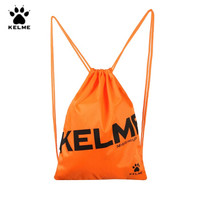 KELME卡尔美束口袋抽绳双肩背包收纳袋健身运动包K034 荧光橙 大号(35cm*45cm)