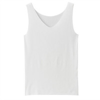 无印良品 無印良品 MUJI 女式 整体无缝头 背心 白色 XL