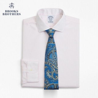 Brooks Brothers/布克兄弟男士免烫条纹长袖正装衬衫1000064213 6020-浅粉色 15/H/2