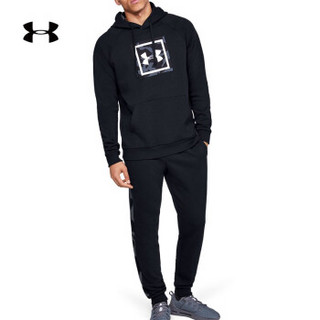 安德玛官方UA Storm Rival男子运动抓绒连帽卫衣Under Armour1345636 黑色001 XL