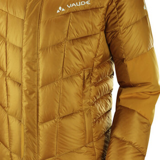 VAUDE巍德（德国） 户外羽绒服男款登山运动舒适保暖羽绒夹克（域途） 男-琥珀黄 XL