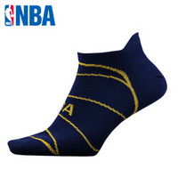 NBA 男士平板运动船袜 透气吸汗 袜子 WLTJS212 蓝色 均码