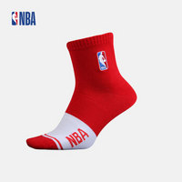 NBA 男士平板运动低邦袜 透气吸汗 袜子 WLTJS201 红色 均码