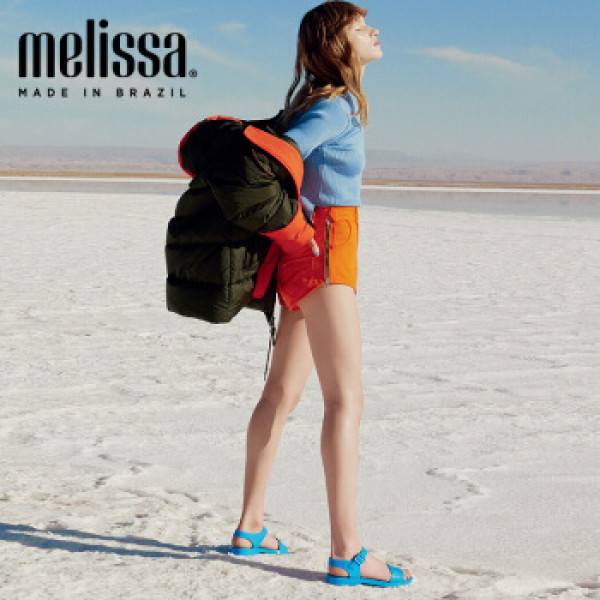 melissa marsandalad19年新品女简约平底凉鞋宽带休闲果冻鞋32337