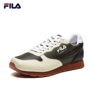 1FILA X 3.1 Phillip Lim 斐乐 男子复古跑鞋 休闲运动鞋小白鞋男 米色/夜橄榄-AO 40