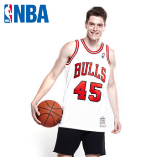 nbamn迈克尔乔丹9495赛季珍藏版篮球服au球衣图片色l
