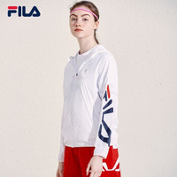 1FILA 斐乐官方 马思纯同款 女子连帽外套 2019新款梭织上衣 玉石白-WT 165/84A/M