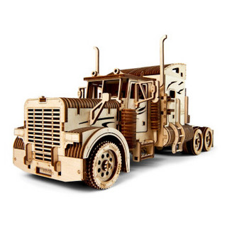 ugears乌克兰木质模型拼装玩具 男孩14岁+创意礼物客厅摆件重型卡车 原厂包装(未拼装)