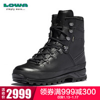 LOWA 德国 登山鞋作战靴军迷户外防水MOUNTATIN BOOT GTX男款中帮 L210845 黑色 43.5