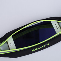 KELME卡尔美跑步腰包多功能户外骑行跑步手机包K16R9003 黑荧光橙 均码
