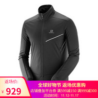 萨洛蒙（Salomon）男款防风保暖软壳夹克RS SOFTSHELL JKT M 黑色C11611 XL