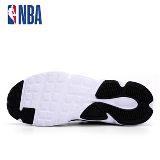 NBA球鞋 透气网布休闲鞋男士休闲运动鞋鞋子 男N1728814 黑/白/蓝-1 42.5