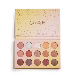 卡拉泡泡（Colourpop）十五色眼影化妆品易上妆哑光珠光初学者日常眼影盘 Golden state of mind（珠光盘）