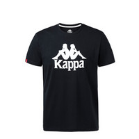 KAPPA卡帕 男款运动短袖休闲T恤半袖简约短袖2018新品|K0852TD72J 黑色-990A L