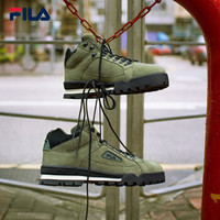 FILA 斐乐官方 男子复古工装鞋W系列TRAIL BLAZER 甲虫绿-BT 43