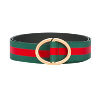 GUCCI 古驰 男士带D型环布质腰带
