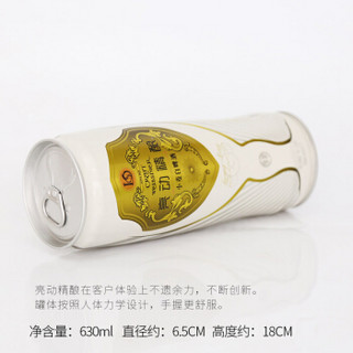 亮动 精酿12度小麦白啤酒 630ml*6罐 