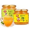 FUSIDO 福事多 果茶组合装 2口味 500g*2瓶（蜂蜜柚子茶500g+蜂蜜柠檬茶500g）