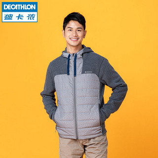 DECATHLON 迪卡侬 Arpenaz Hybrid 运动连帽休闲外套 男士烟灰 M码