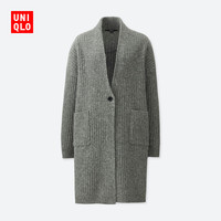 UNIQLO 优衣库 412150 羊毛罗纹针织大衣