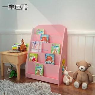 一米色彩 巧虎卡通儿童书架 粉红色 80*60*30cm
