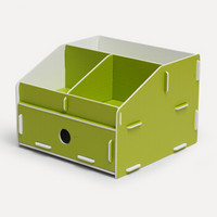 Shuter 树德 U5200L 多功能桌面收纳盒 绿