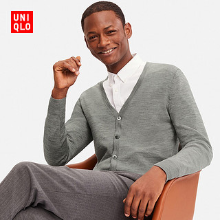 UNIQLO 优衣库 409173 男士美丽奴V领针织衫