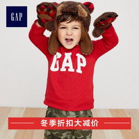 Gap 盖璞 男婴童圆领加绒卫衣