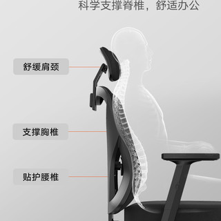 Hbada 黑白调 HDNY143 家用电脑椅 黑色