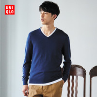 UNIQLO 优衣库 409171 男士美利奴V领针织衫