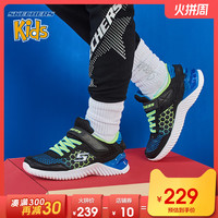 Skechers 斯凯奇 97757L 男童轻质防滑网布运动鞋