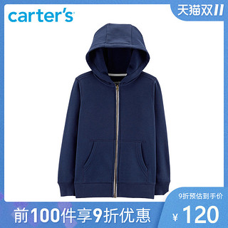 Carter's 男童长袖加绒连帽外套