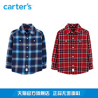 Carter's 243H912 男童长袖格子衬衫