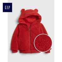 Gap 盖璞 399004 仿羊羔绒儿童连帽加厚加绒外套