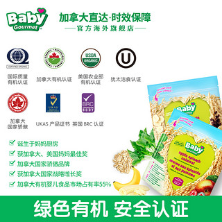 babygourmet 有机果蔬+水果燕麦米粉 208g+227g