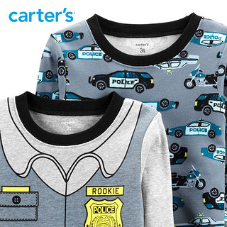 Carter's 男童 纯棉长袖睡衣两件套