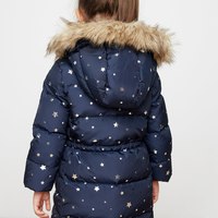 Gap 盖璞 女童长款连帽羽绒服