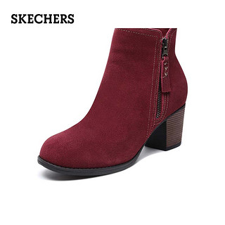 Skechers 斯凯奇 48449 女鞋新款时尚高跟女靴 