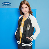 OLD NAVY 347221 W 女童加绒棒球服