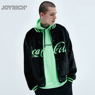 JOYRICH 11CO174702N 可口可乐联名限量中性荧光绿黑色夹克外套