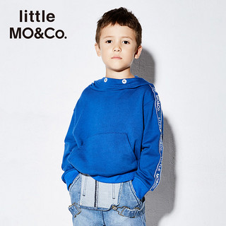 Little MO&CO. 儿童logo字母长袖连帽卫衣