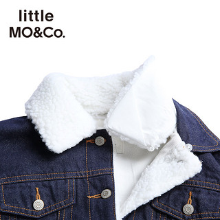 little MO&Co. 儿童摇粒绒牛仔外套