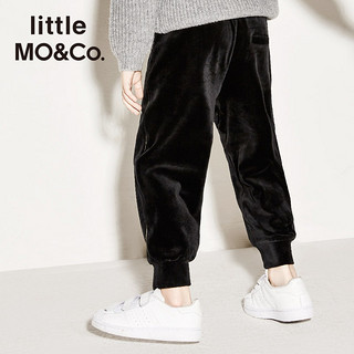 little MO&Co. 儿童冬季绒面休闲长裤