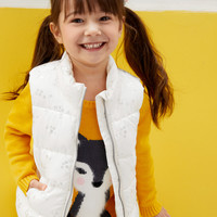 OLD NAVY 女婴童印花拉链马甲