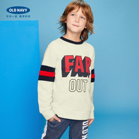 OLD NAVY 男童时尚印花撞色卫衣