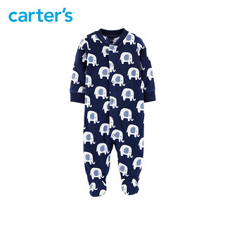 Carter's 115G590 新生儿长袖包脚连体衣