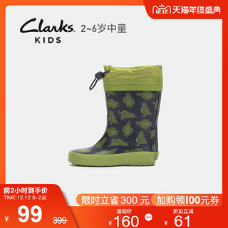 Clarks 儿童卡通防滑雨靴