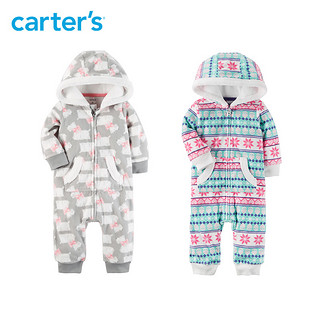 Carter's 凯得史 新生儿摇粒绒连体衣